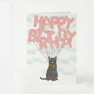 Happy Birthday Cat Greeting Card
