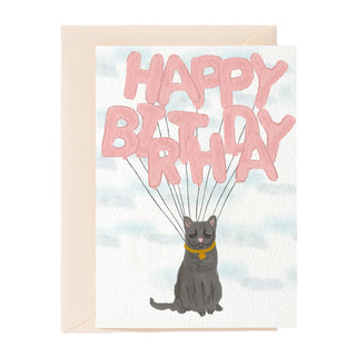 Happy Birthday Cat Greeting Card
