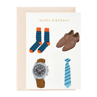 Fashion Birthday Man Greeting Card