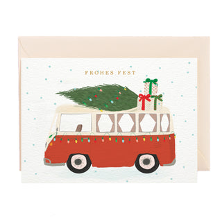 Weihnachtsbus Greeting Card