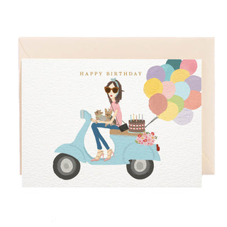 Birthday Scooter Greeting Card