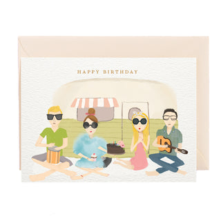 Birthday Camper Greeting Card