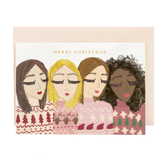 Merry Christmas Girls Greeting Card