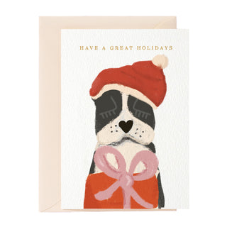Great Holidays Dog Greeting Card
