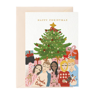 Happy Christmas Friends Greeting Card