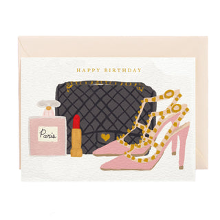 Happy Birthday Fashionista Greeting Card