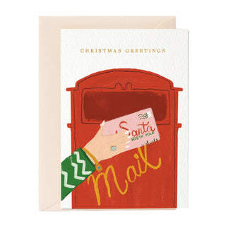 Tarjeta de felicitación de felicitación navideña