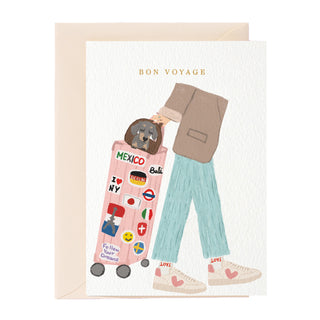Tarjeta de felicitación de buen viaje
