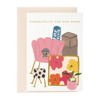 Tarjeta de felicitación de felicitaciones por el nuevo hogar