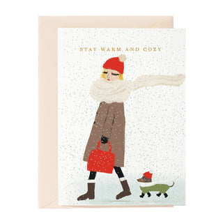 Tarjeta de felicitación "Mantente cálido y acogedor"