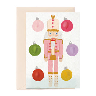 Tarjeta de felicitación con el Cascanueces rosa