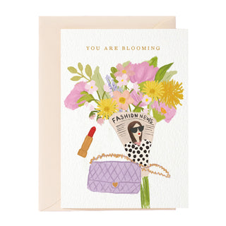 Tarjeta de felicitación "Estás floreciendo"