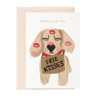 Tarjeta de felicitación "Besos para ti"