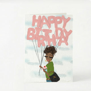 Happy Birthday Girlie Greeting Card