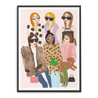 Fashion Girls Club Art Print