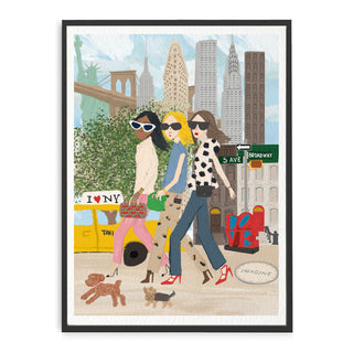 Lámina artística de Chicas en la ciudad de Nueva York 