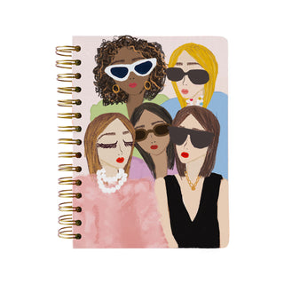 Cuaderno espiral de chicas de moda