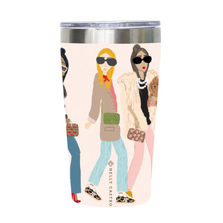 Taza de viaje Chic Girls and Dogs