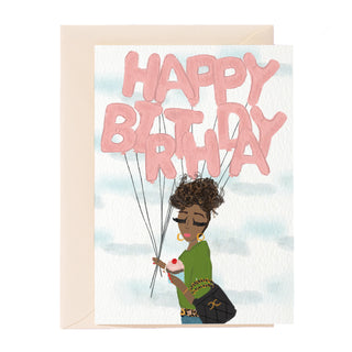 Happy Birthday Girlie Greeting Card